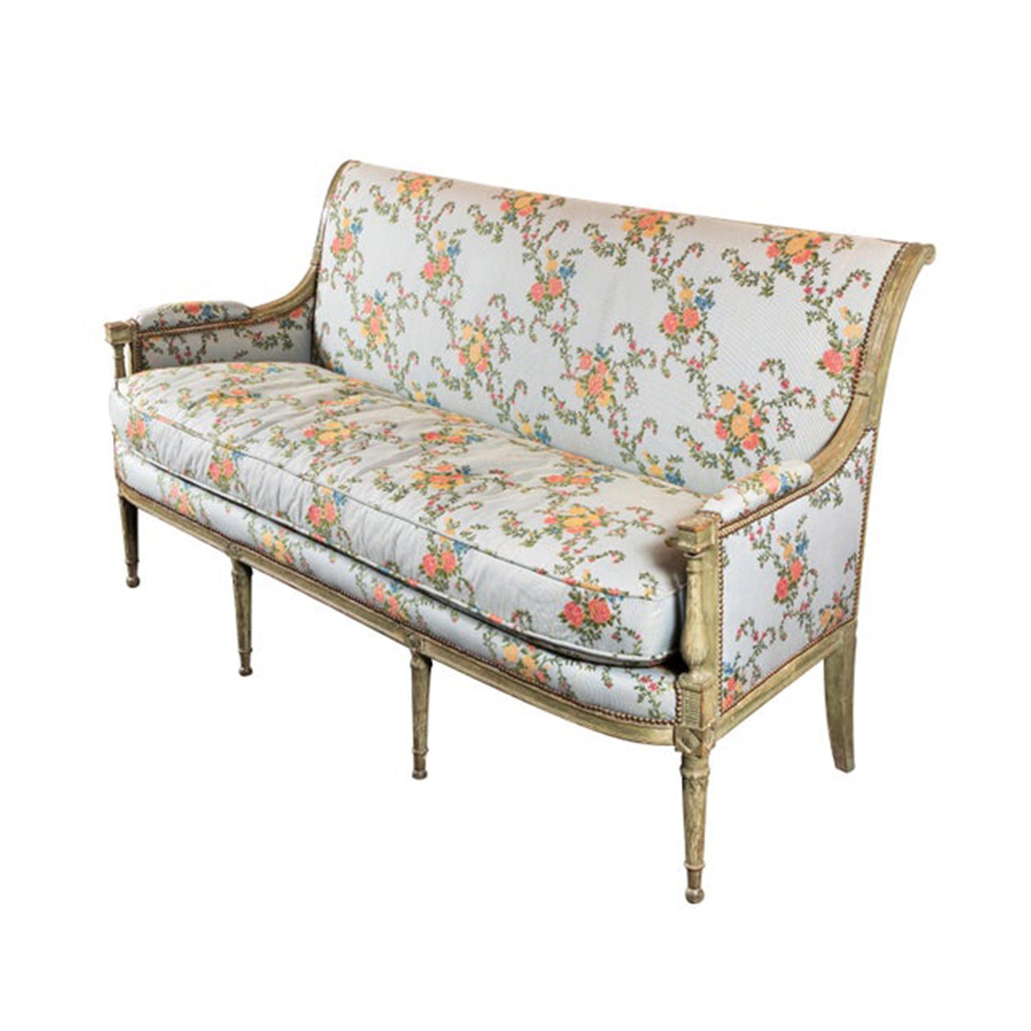 19th Century Painted French Sofa