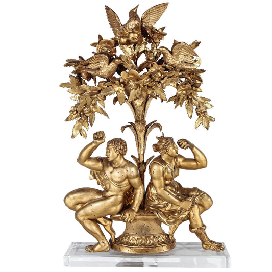18th c., Tree of Life Sculpture with Figures