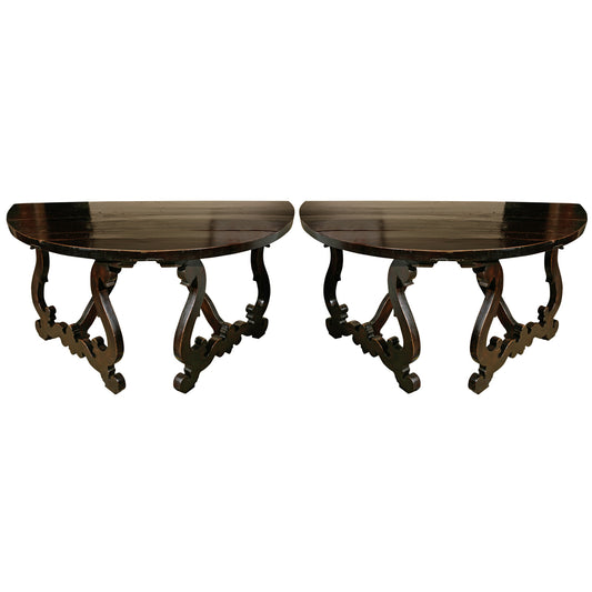 Pair of Large, Tuscan Consoles