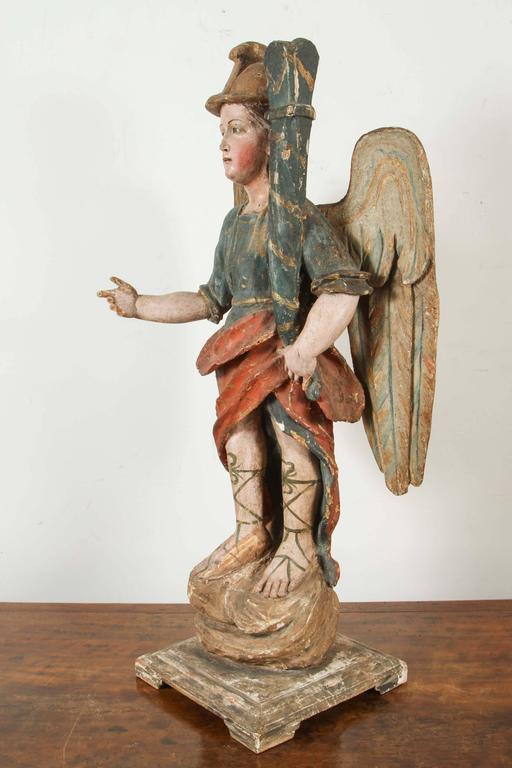 Large, 18th Century Angel Candlesticks