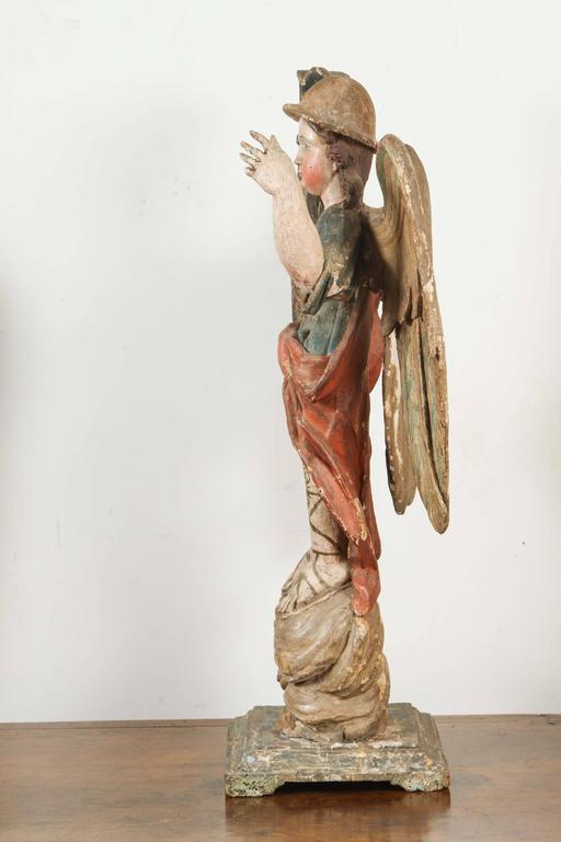 Large, 18th Century Angel Candlesticks