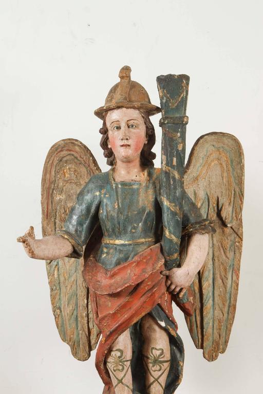 Large, 18th Century Angel Candlesticks