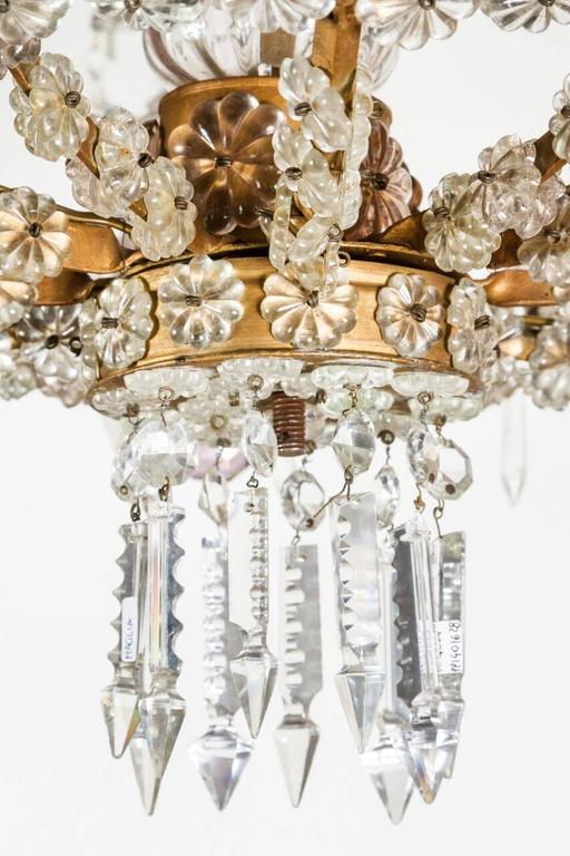 1900's, Cut Crystal, Sicilian Chandelier