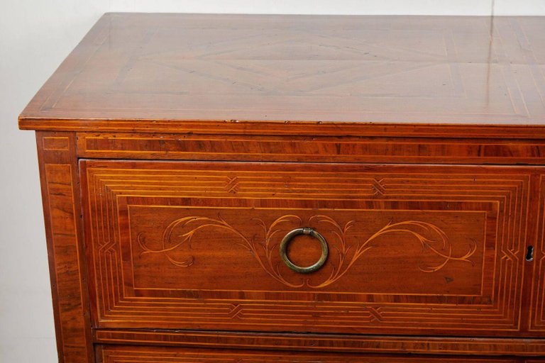 Outstanding, Mid-19th Century, Italian Inlaid Commode