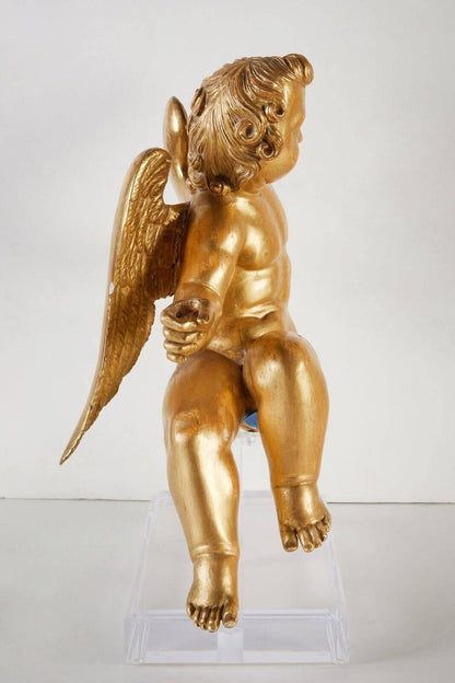 Pair of Gilded Altar Angels