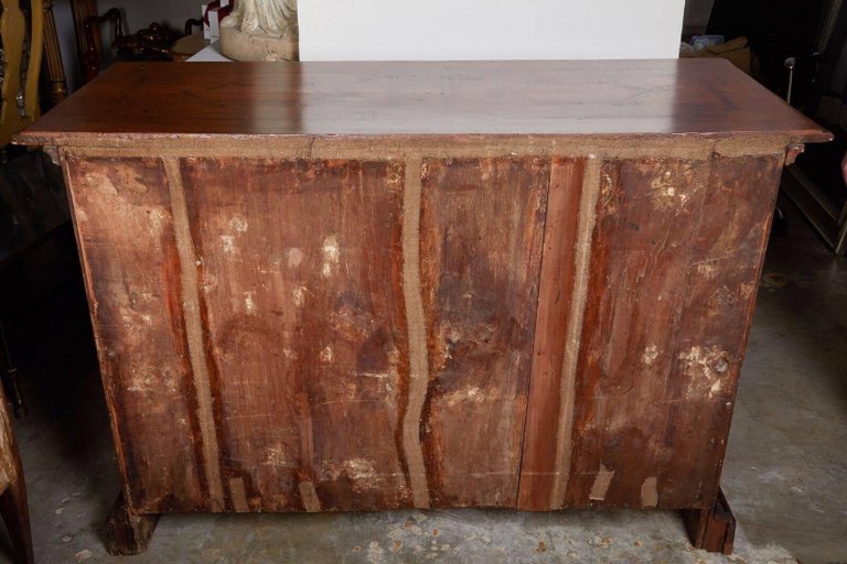 19th Century Grand, Florentine Commode with Geometric Inlay