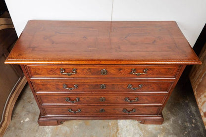 19th Century Grand, Florentine Commode with Geometric Inlay