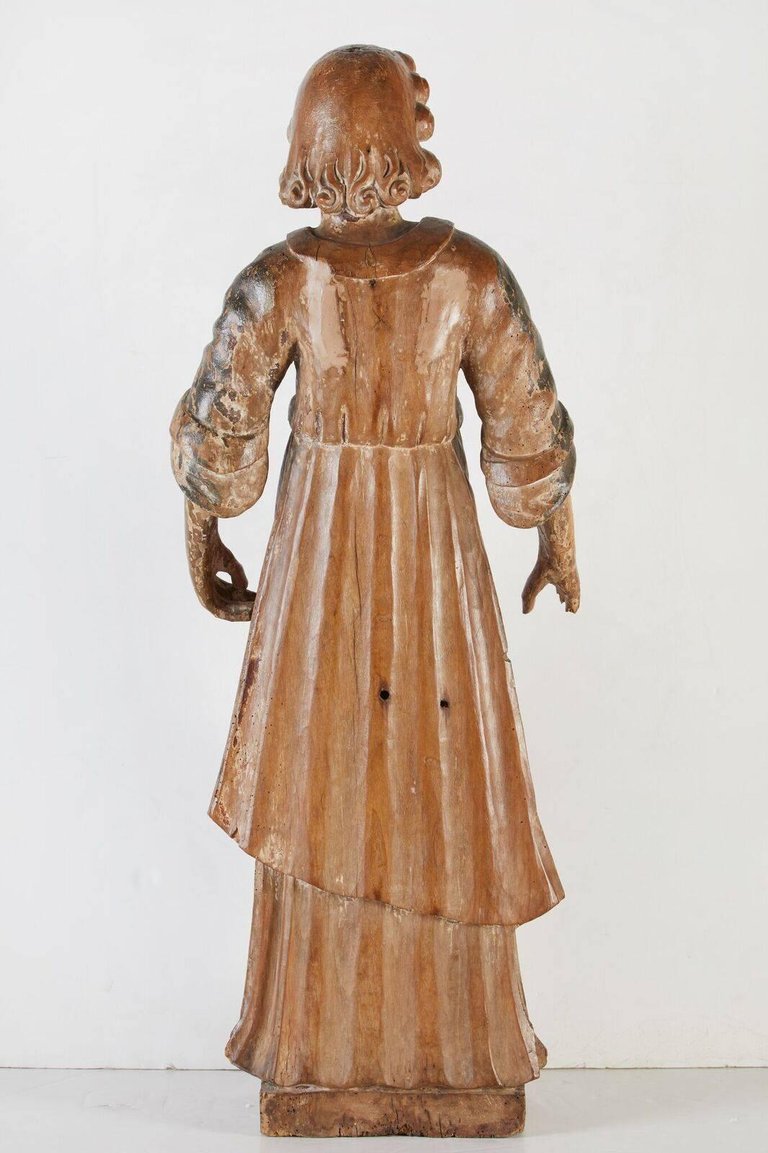 Large, 18th Century, Painted Santos Figure