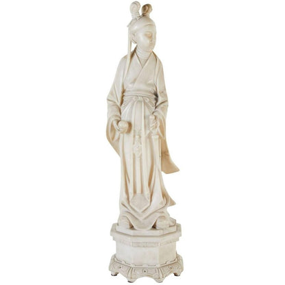 Turn-of-the-century, Solid Alabaster, Kwan Yin Figure