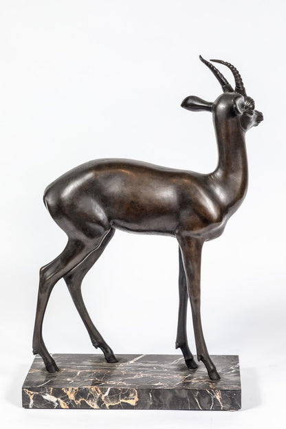 Cast Bronze Antelope, circa 1935