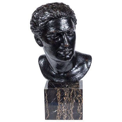 Midcentury Bronze Bust of Man