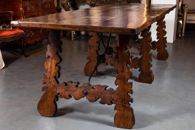 Large, Tuscan, Walnut Dining Table