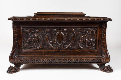 Large, 19th Century, Italian, Wood Coffer