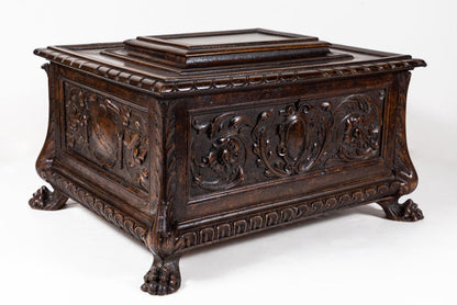 Large, 19th Century, Italian, Wood Coffer