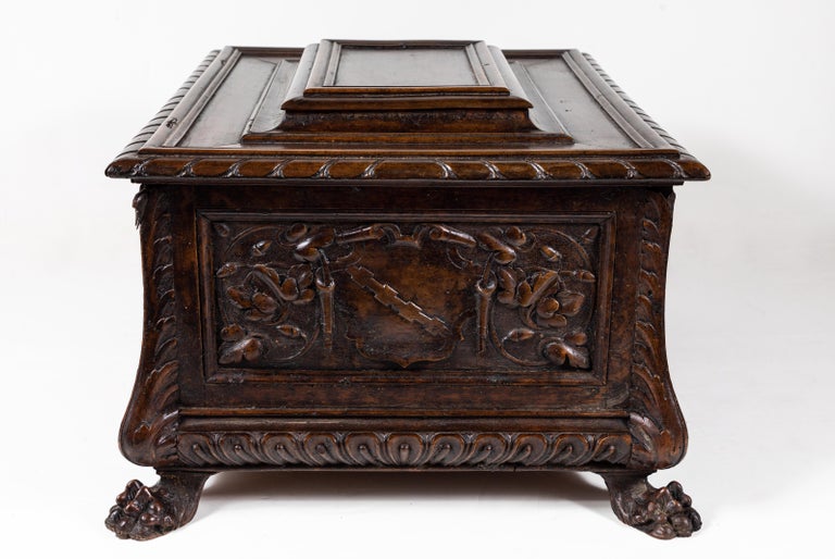 Large, 19th Century, Italian, Wood Coffer