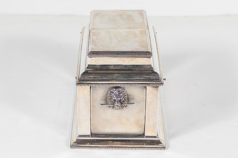 Circa 1925, Sterling Mechanical Box