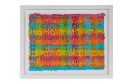 Brightly Colored Monoprint by Mel Bochner