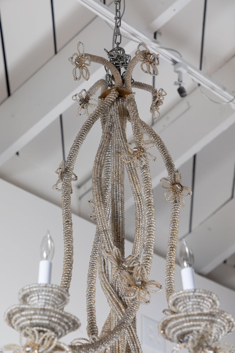 Two, Hand Beaded, Sicilian Chandeliers