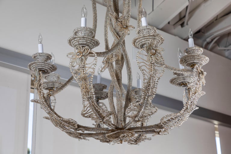 Two, Hand Beaded, Sicilian Chandeliers