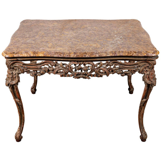18th Century, French, Marble-Top Table