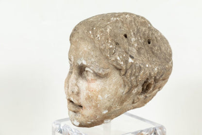Ancient, Roman Marble Bust of a Boy