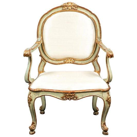 TEST Period, Venetian, Painted Armchair