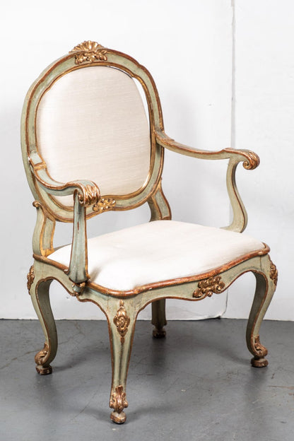 TEST Period, Venetian, Painted Armchair