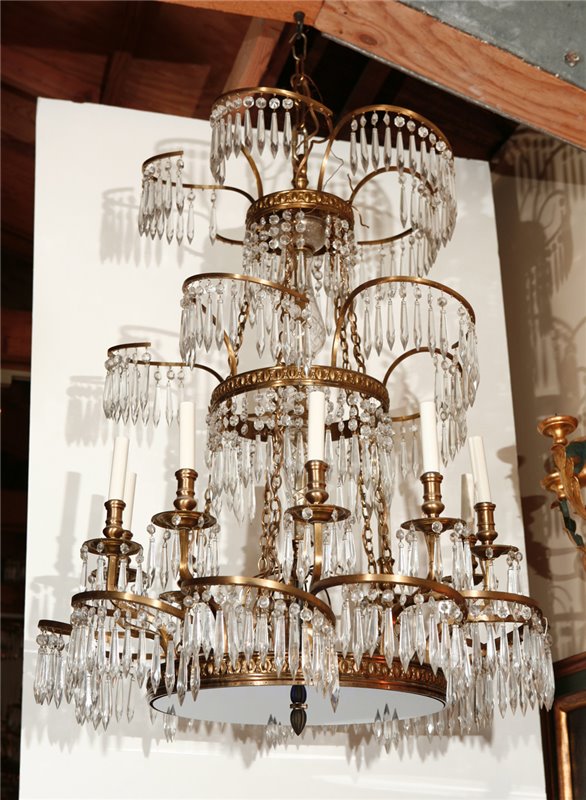 19th c., Russian Chandeliers