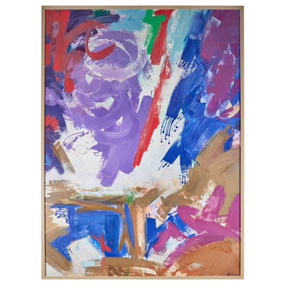 Large, Signed, 1961 Abstract Painting