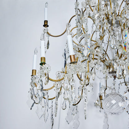 Tiered, Italian, Crystal Chandelier, circa 1900