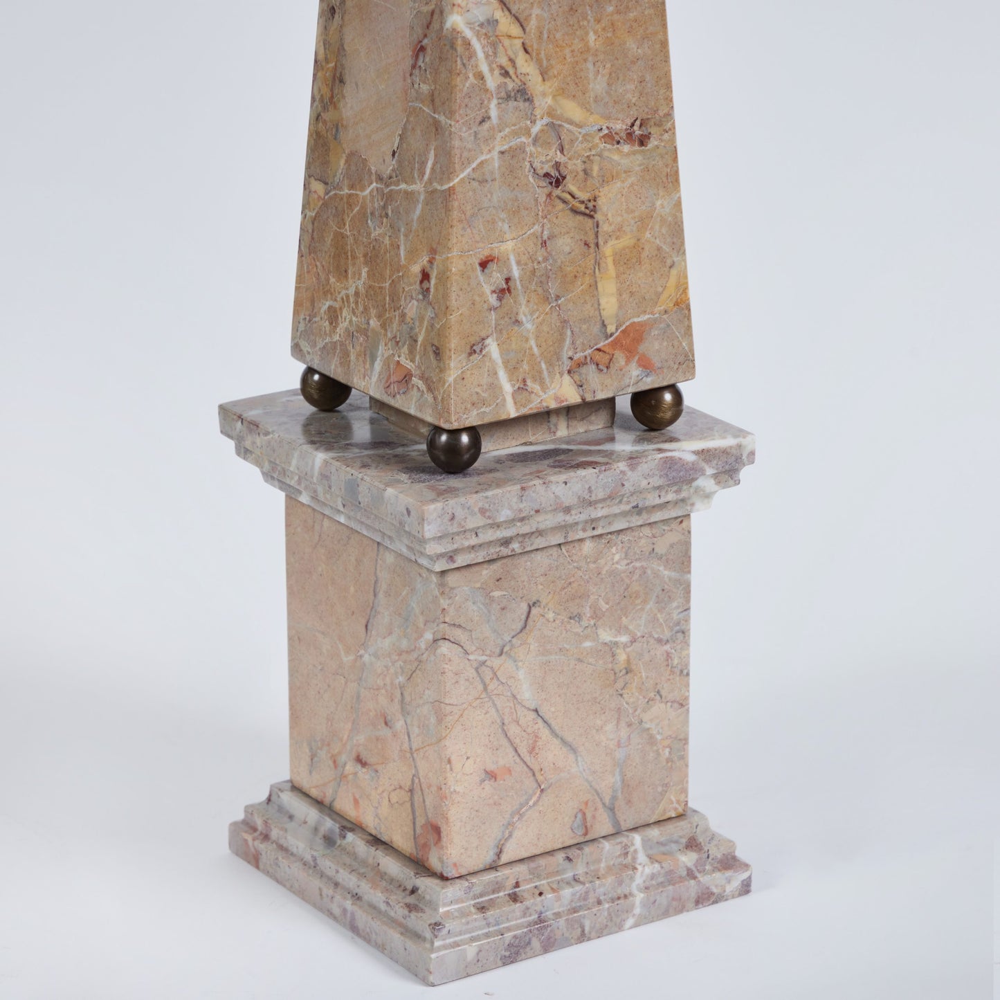 Pair of Large Italian Marble Obelisks