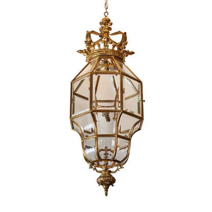 Gold Bronze Octagon Shaped Lantern