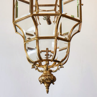 Gold Bronze Octagon Shaped Lantern