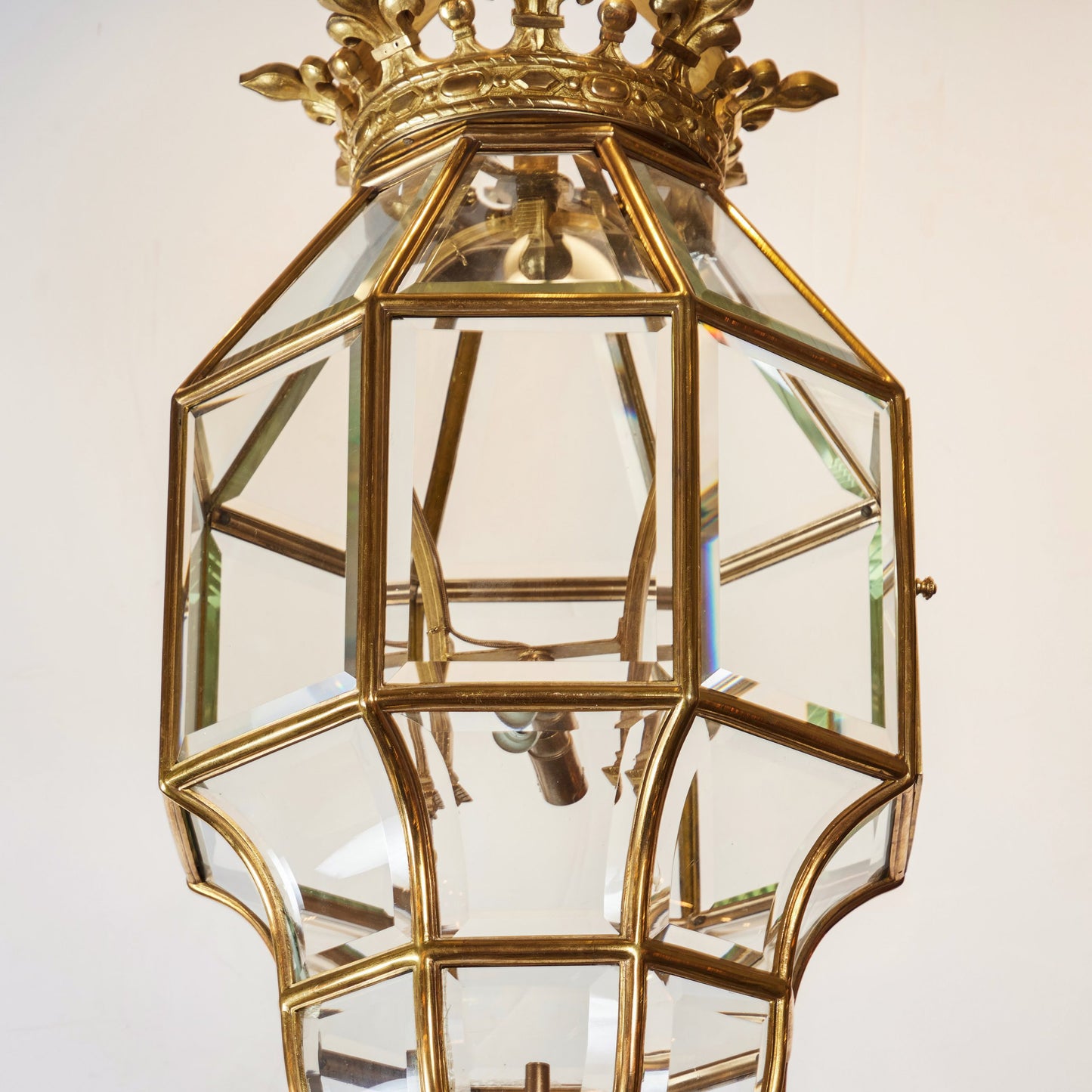 Gold Bronze Octagon Shaped Lantern