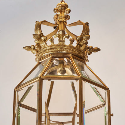 Gold Bronze Octagon Shaped Lantern