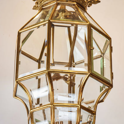 Gold Bronze Octagon Shaped Lantern