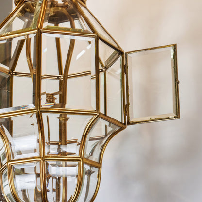 Gold Bronze Octagon Shaped Lantern