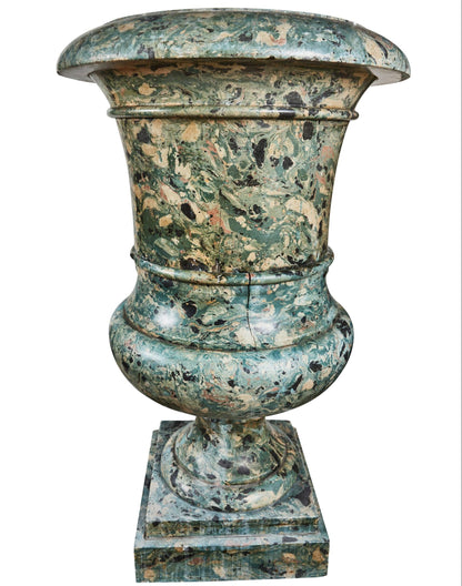 Grand-Scale Scagliola Urn