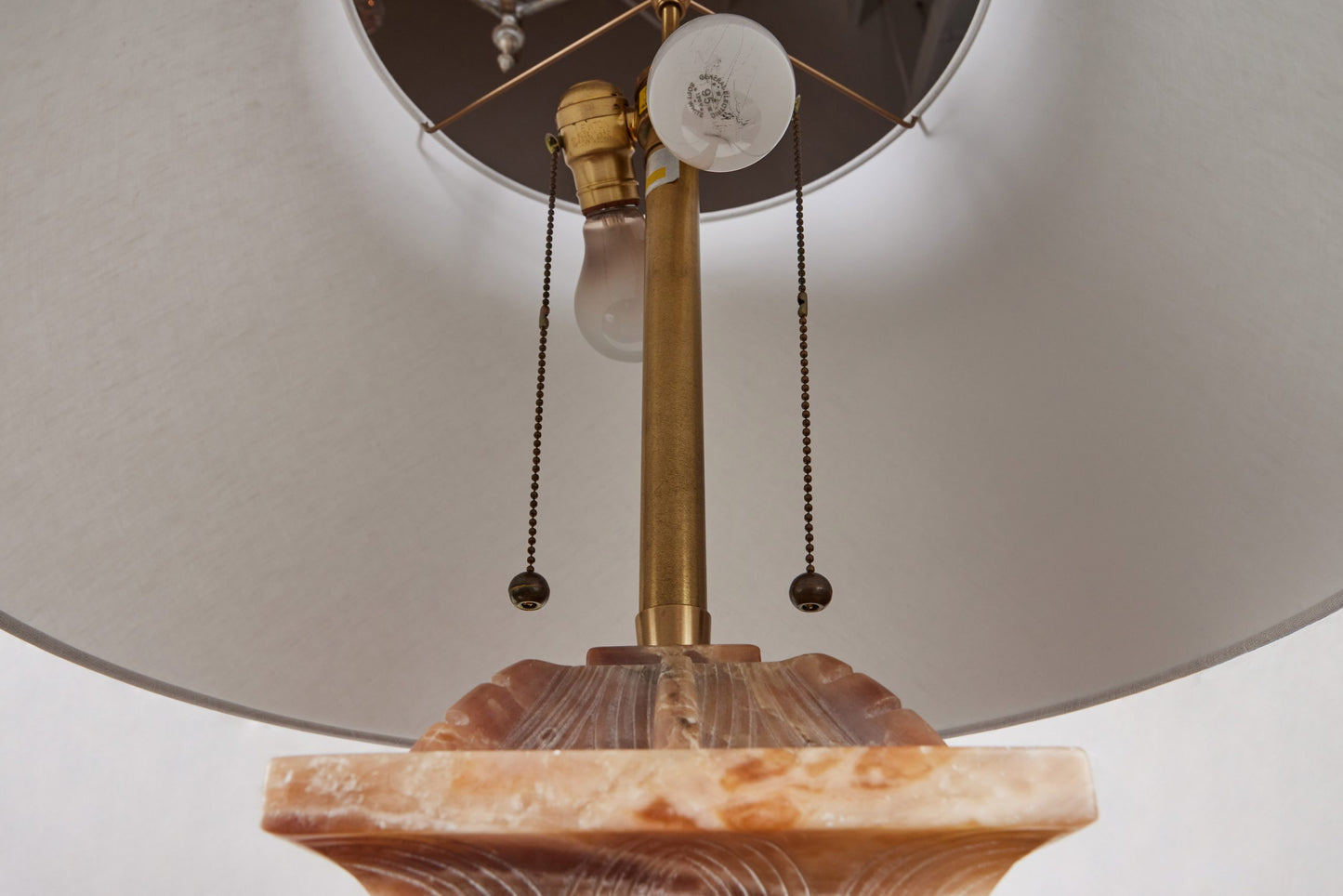 Solid Alabaster Table Lamp