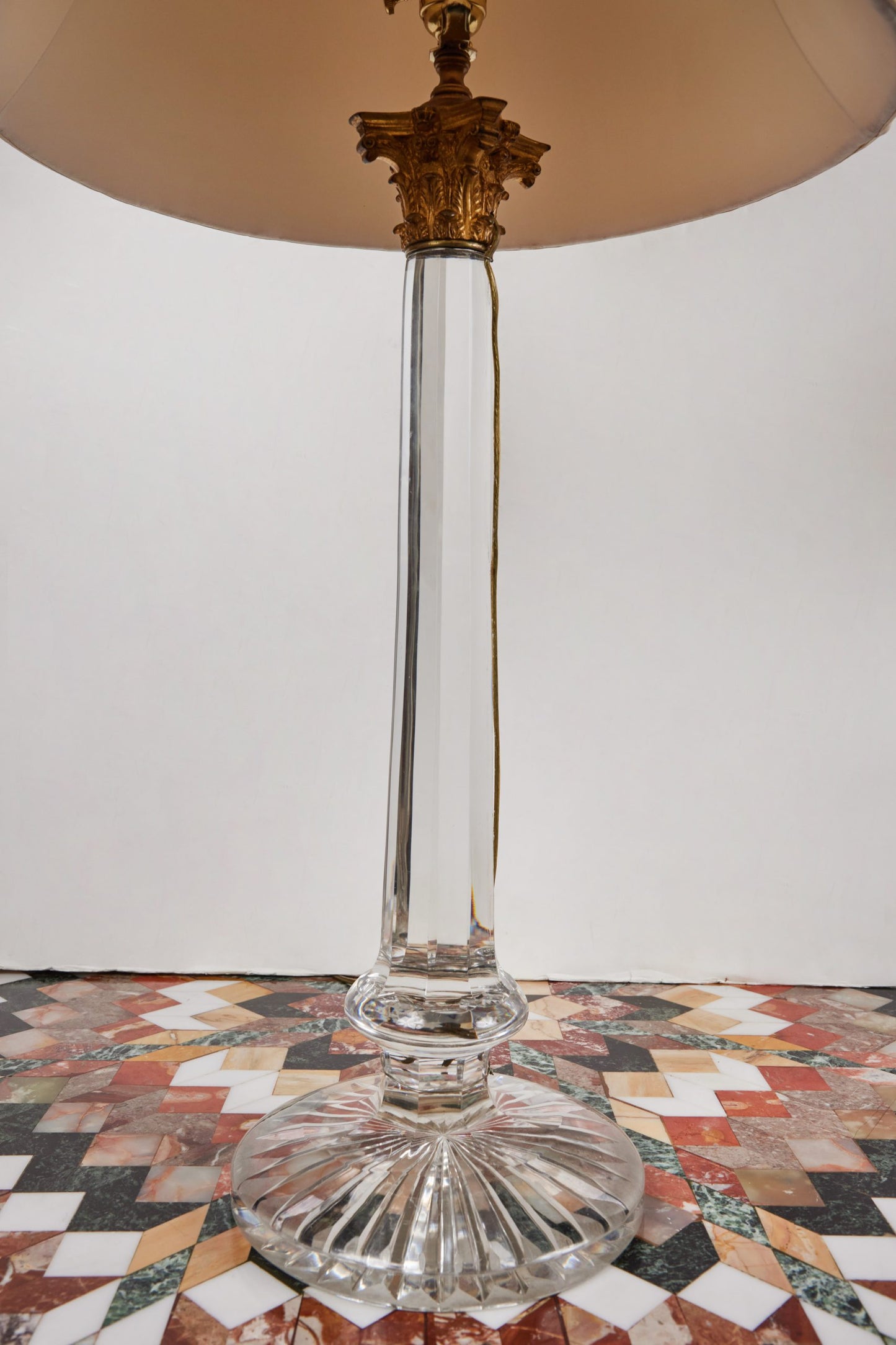 Antique, Crystal Table Lamp