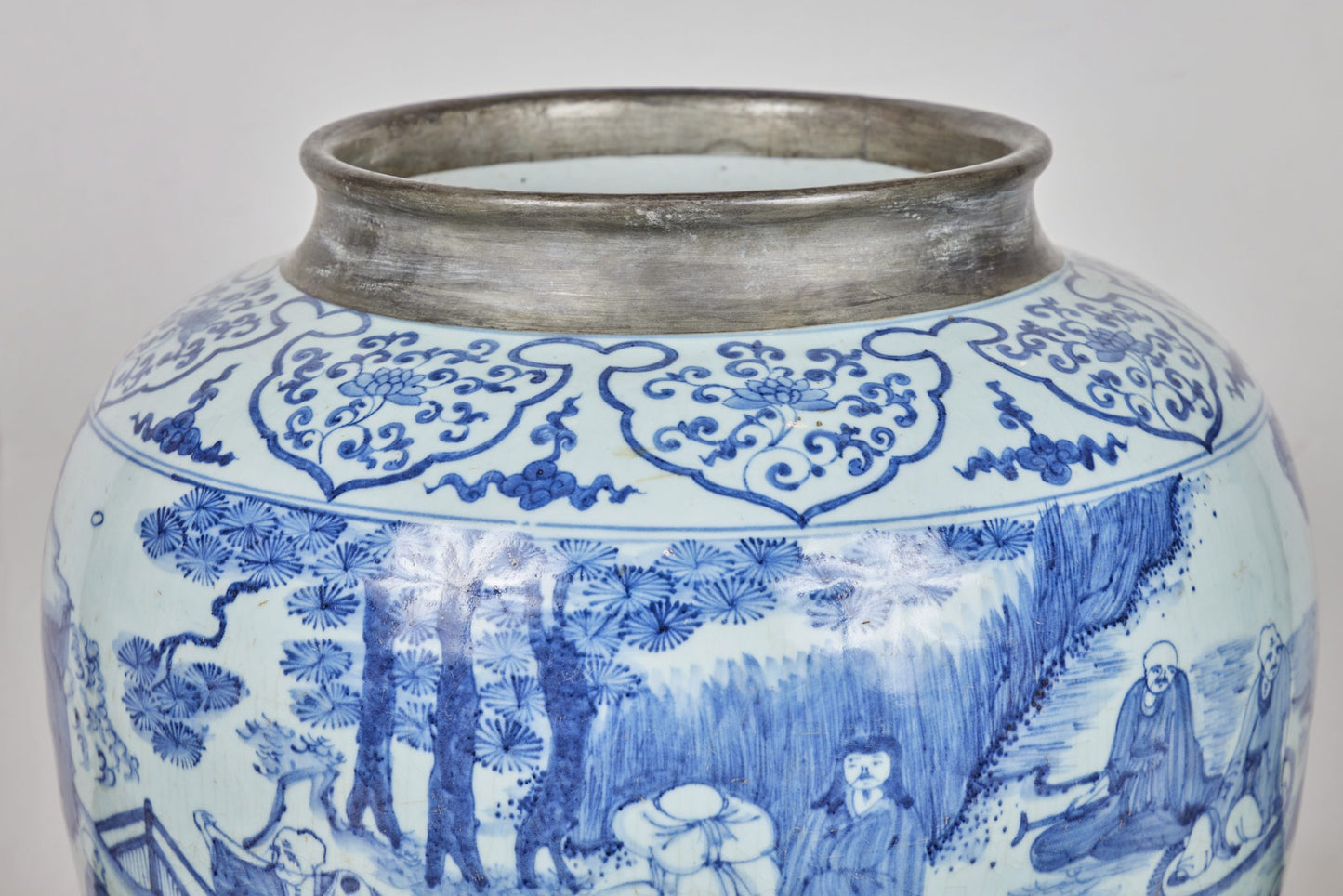 Large, Blue and White Chinese Urn