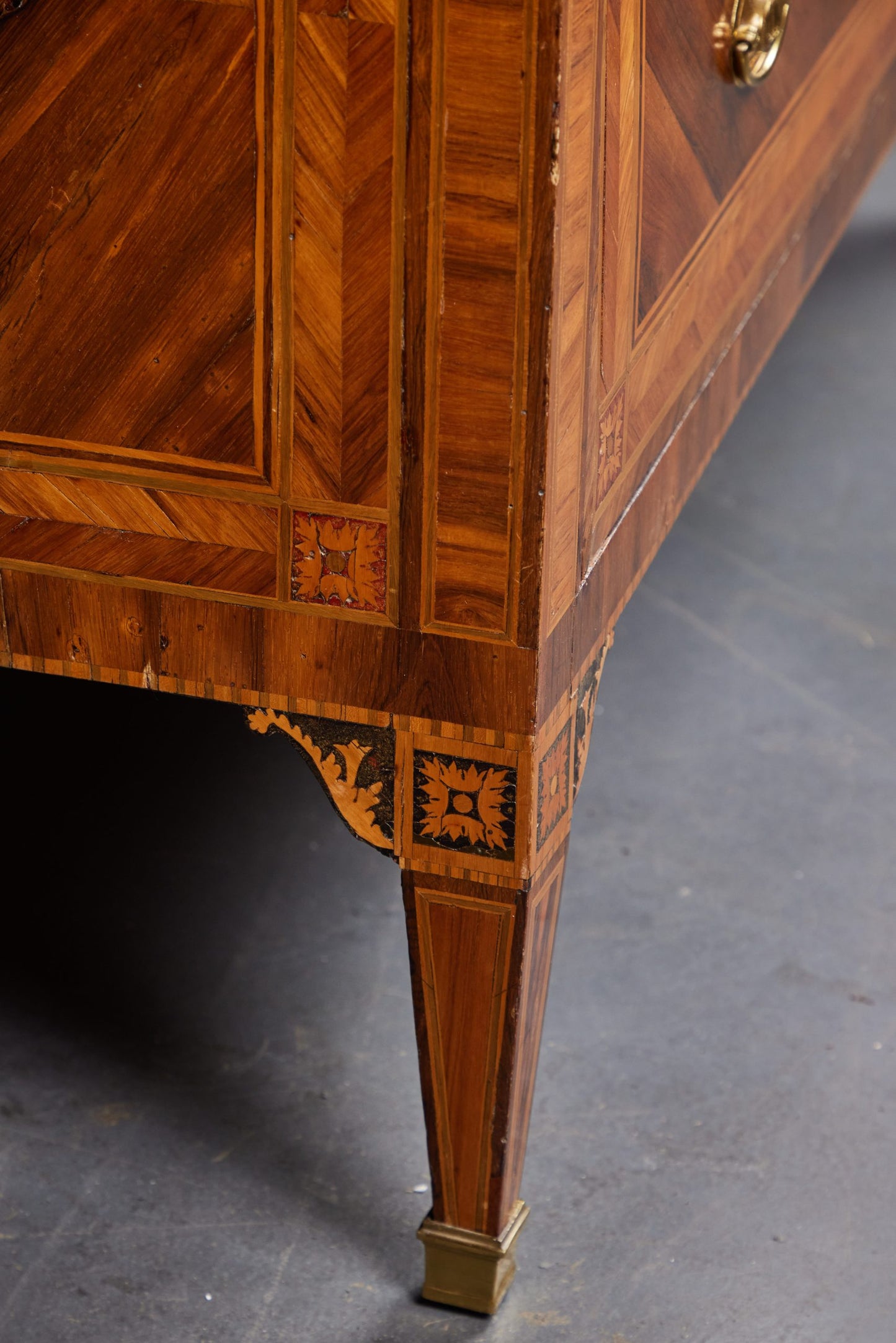 Pair of Walnut and Fruitwood Commodes from Lombardy