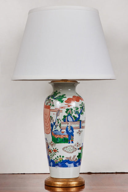 Republic Period, Porcelain Table Lamps