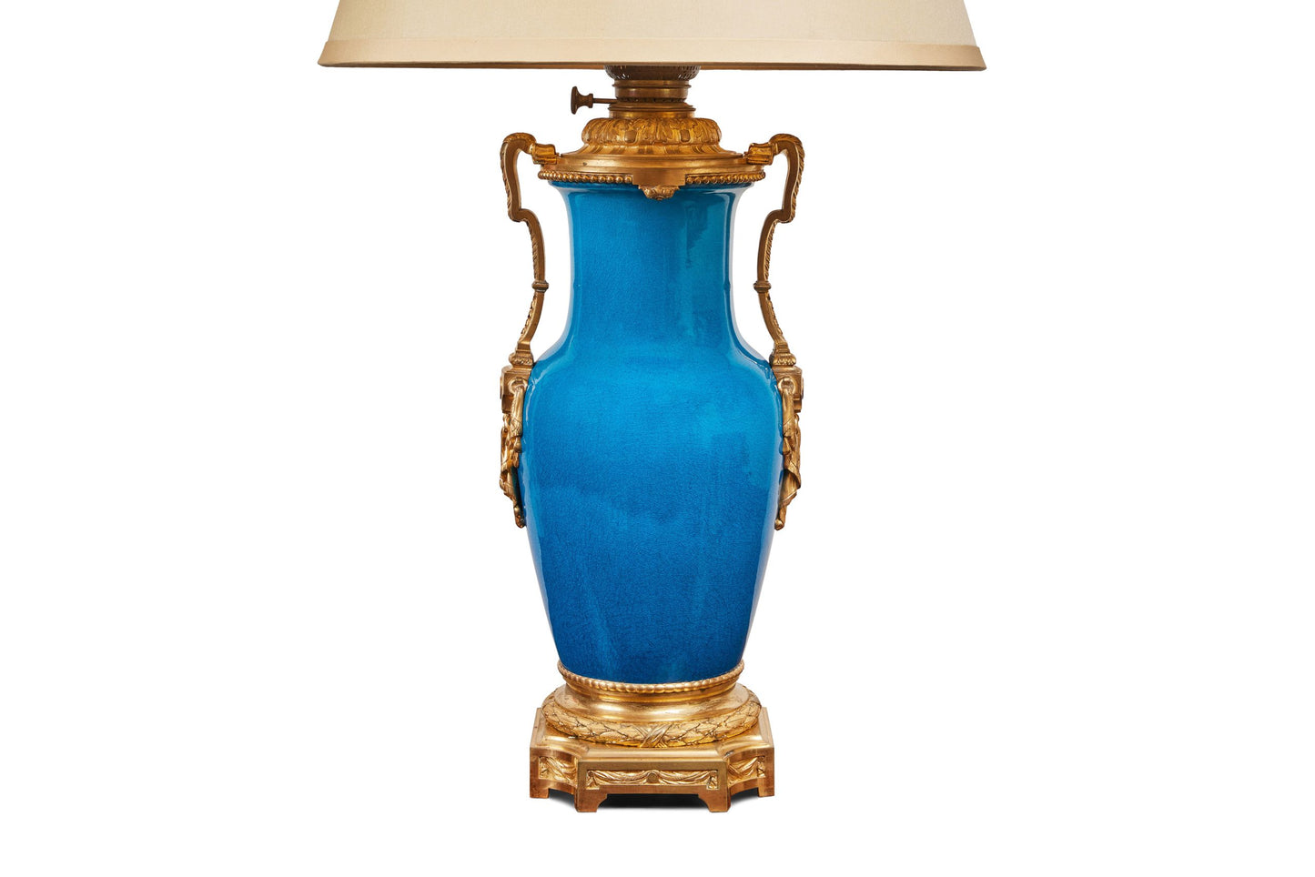 18th c. Porcelain Vase Turned Lamp