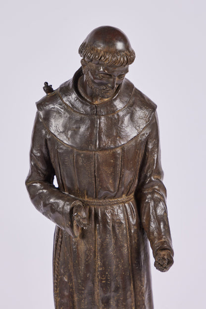 Cast Bronze Statue of St. Francis