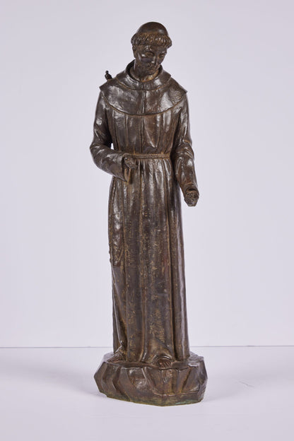 Cast Bronze Statue of St. Francis