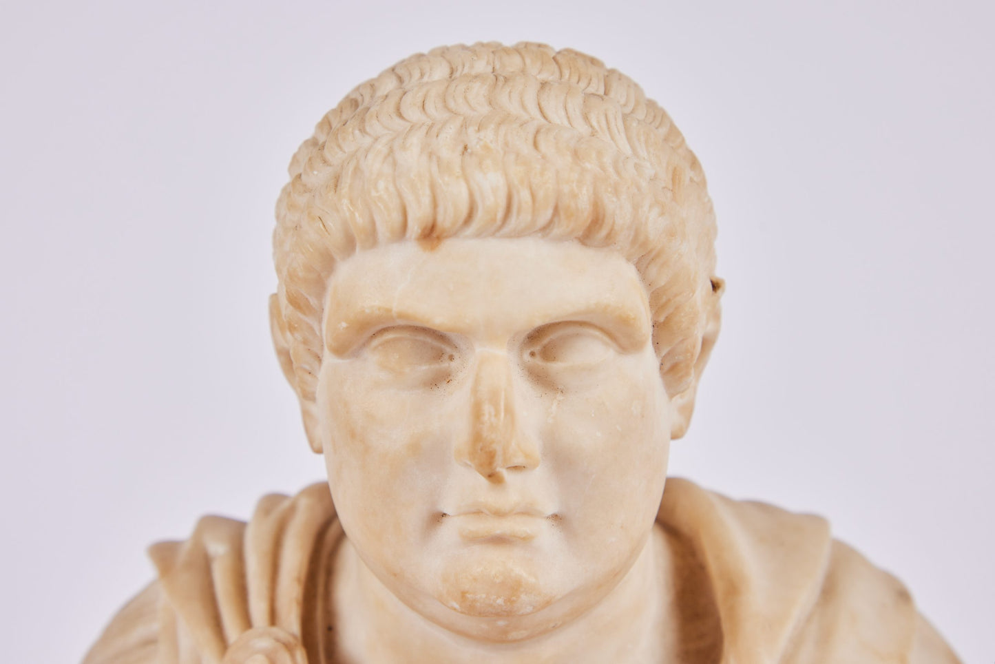 Petite Marble Bust of Roman Leader