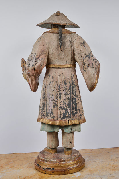 c. 1800, Carved Chinese Figure