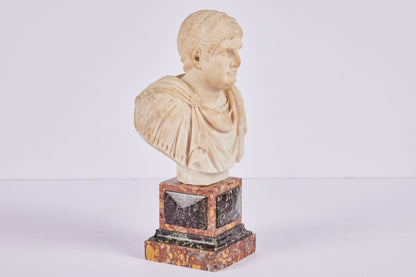 Petite Marble Bust of Roman Leader