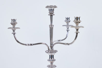 Pair Antique Sheffield Candelabra